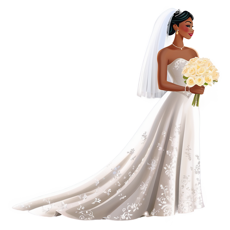 Beautiful Bride Clipart Png Ivt45