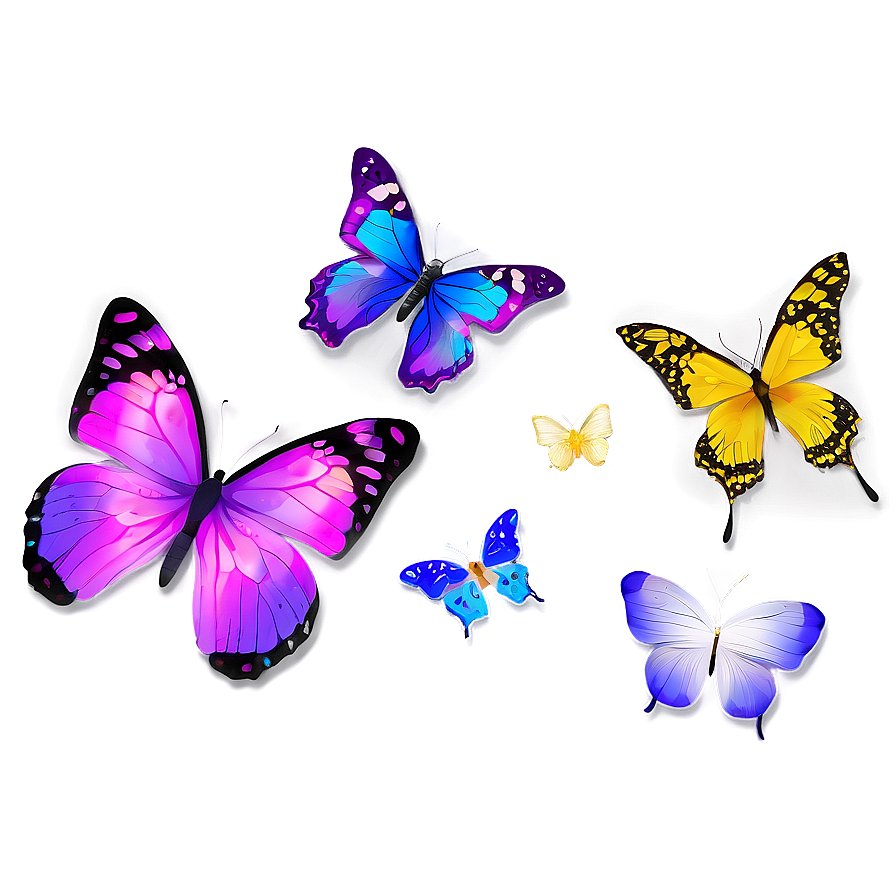 Beautiful Butterflies Png Nkj34