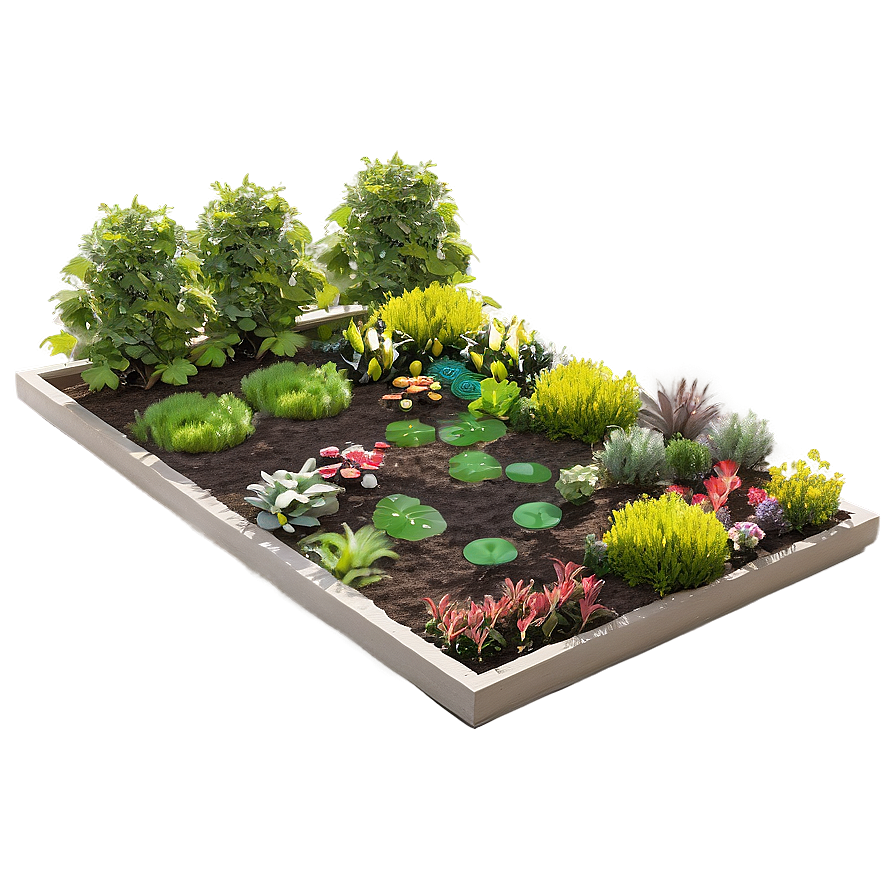 Beautiful Garden Layout Png Vtu