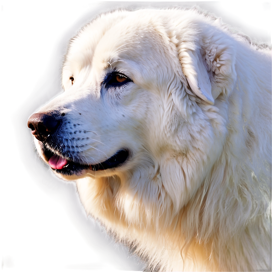 Beautiful Great Pyrenees In Snow Png Rnm