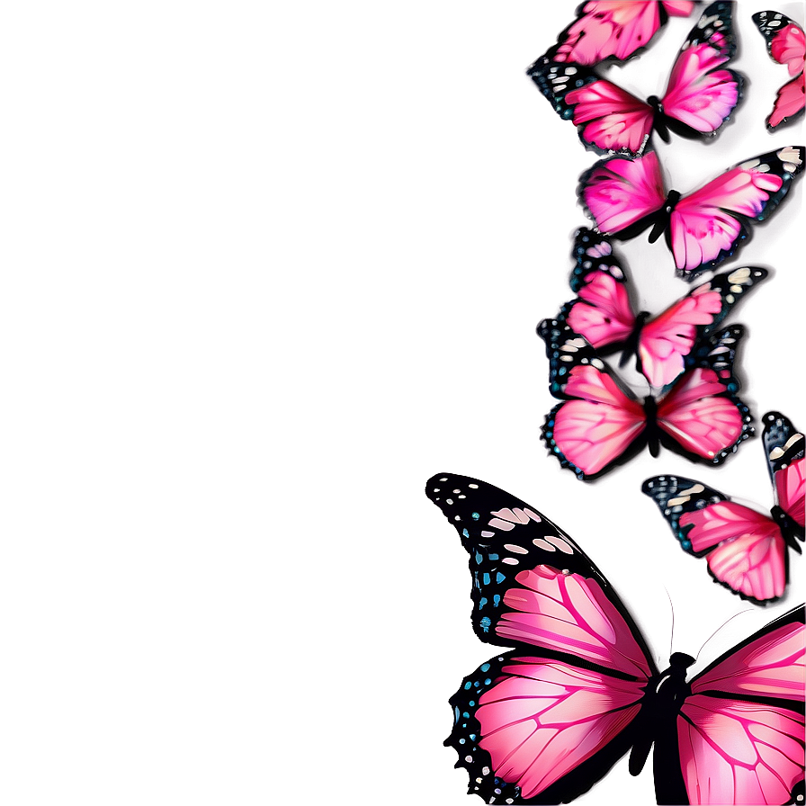 Beautiful Pink Butterfly Graphic Png Bon