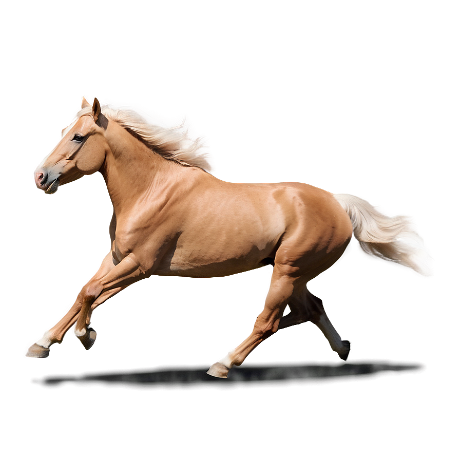 Beautiful Running Palomino Horse Png 17