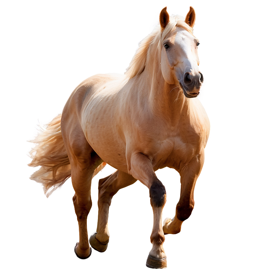 Beautiful Running Palomino Horse Png Eqr58