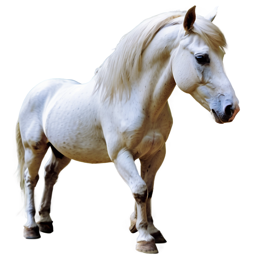 Beautiful White Horse Png Lrq47