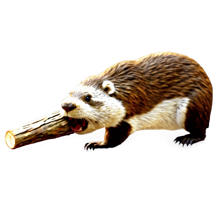 Beaver Chewing Wood Png Jsl72