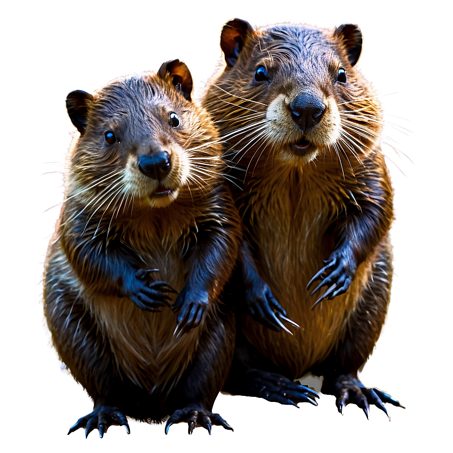 Beaver Family Life Png Fyr