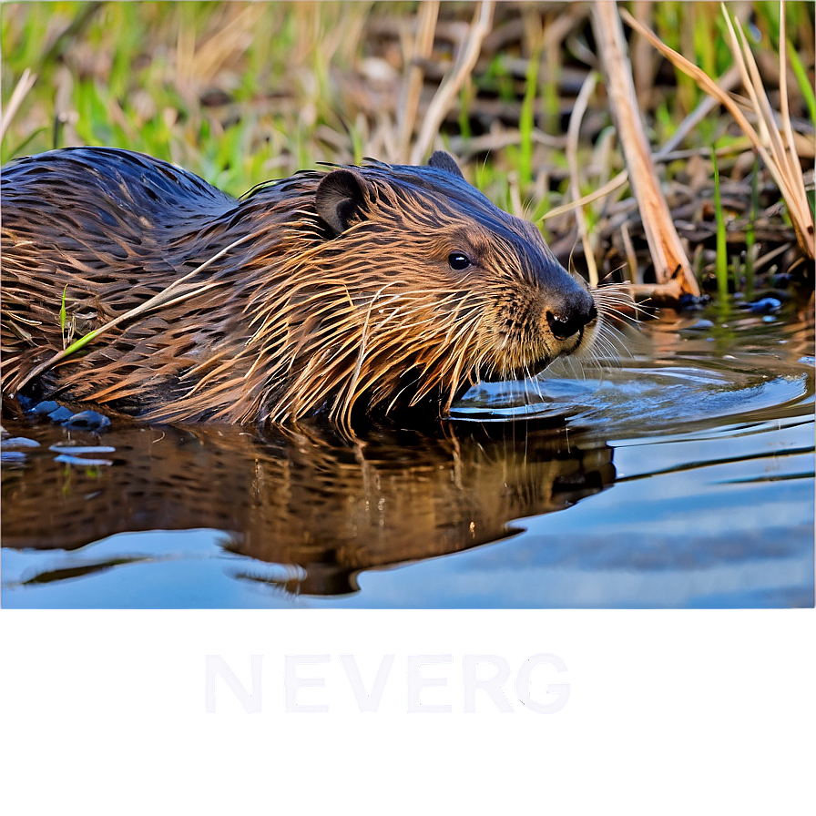 Beaver In Natural Habitat Png 05242024