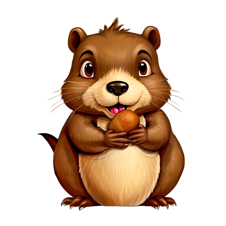 Beaver With Acorn Png 05242024