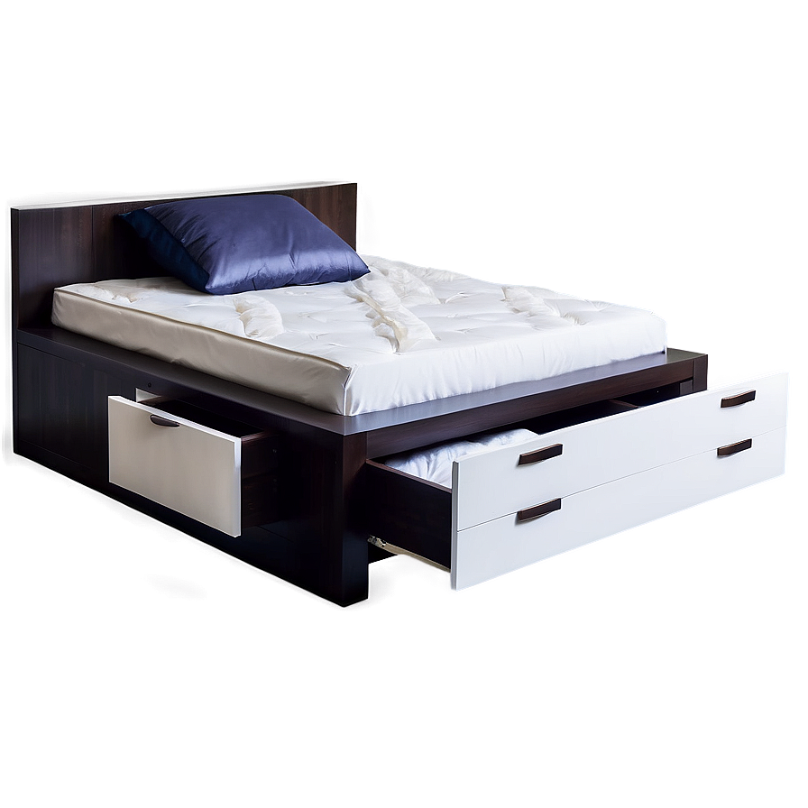 Bed With Drawers Underneath Png 55