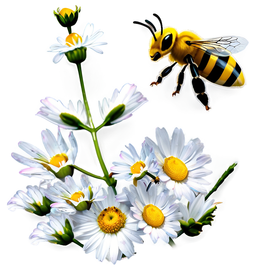 Bee And Daisy Png 06252024