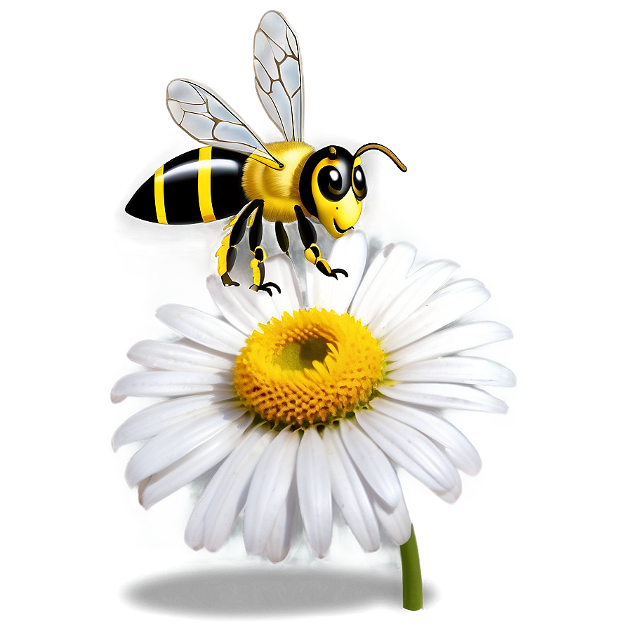 Bee And Daisy Png Hcc