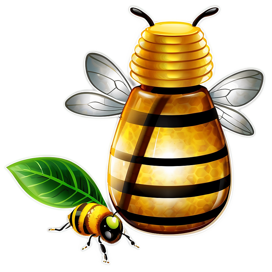 Bee Honey Pot Png Aff