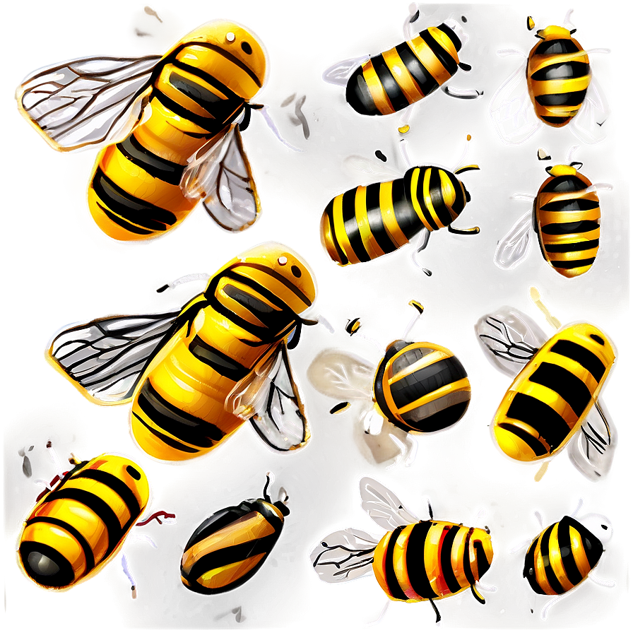 Bee Pattern Png Hcd