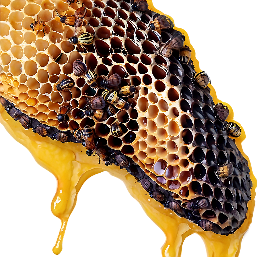 Beehive With Beeswax Png 06282024