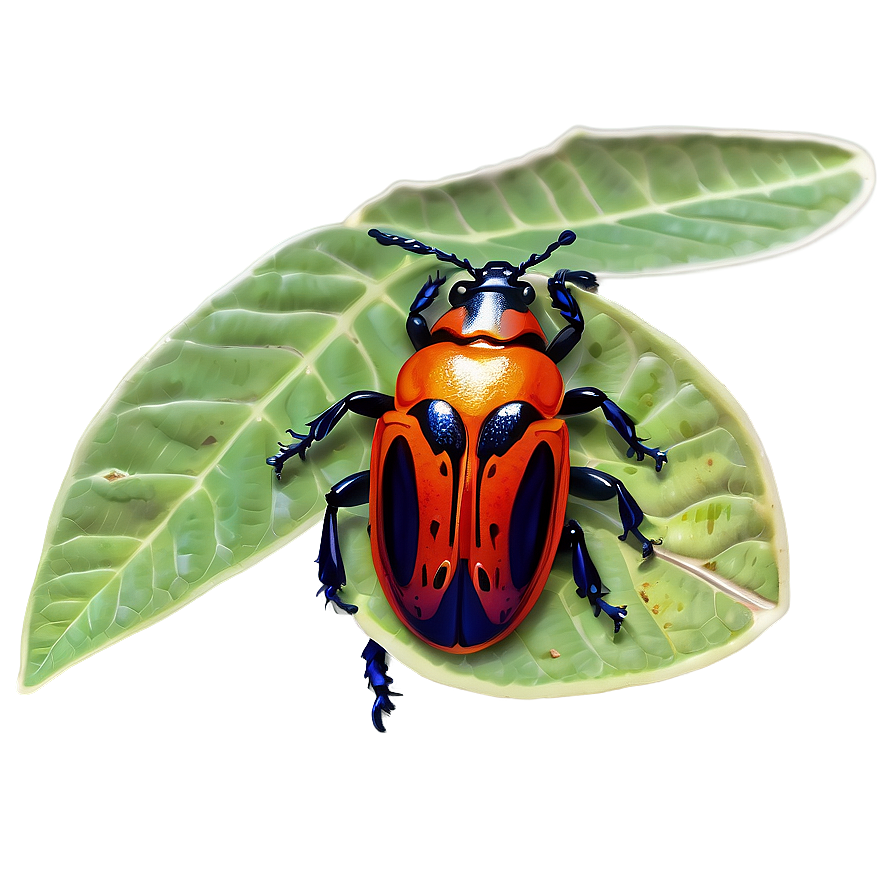 Beetle In Habitat Illustration Png 13