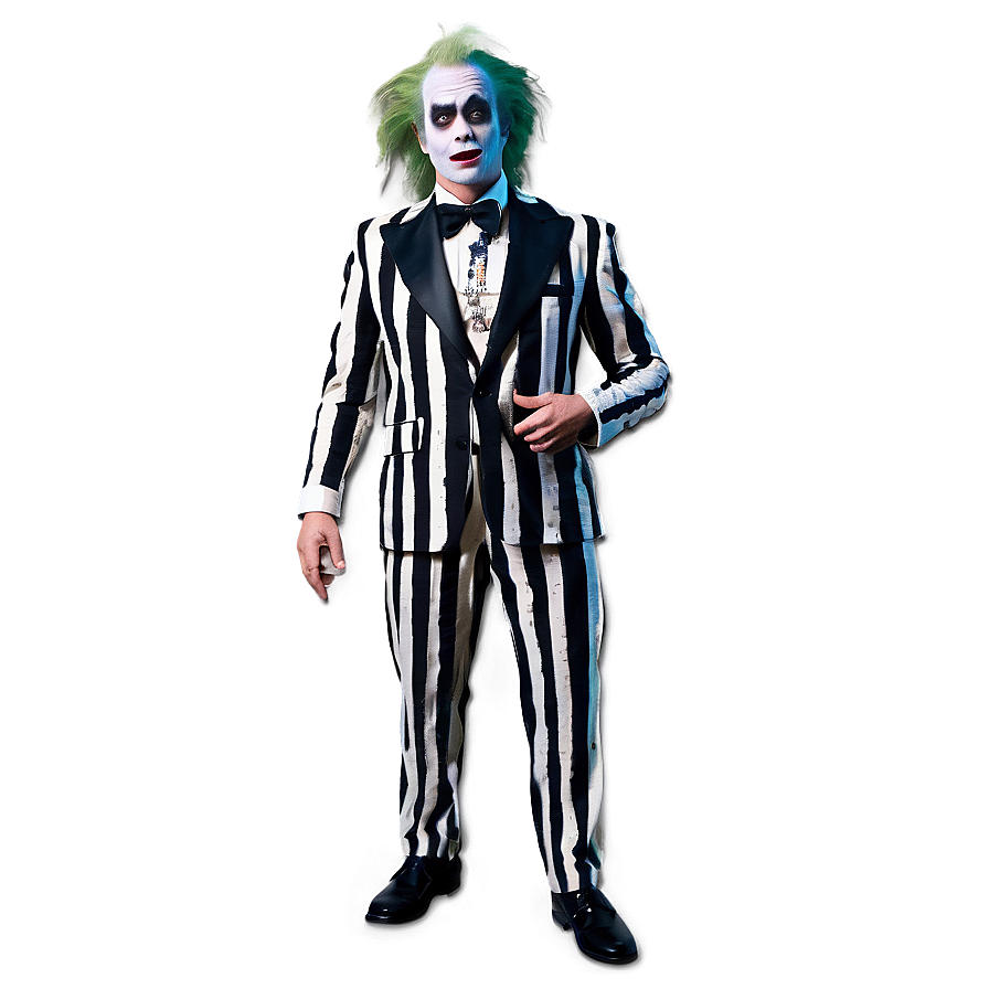 Beetlejuice Striped Suit Png 48