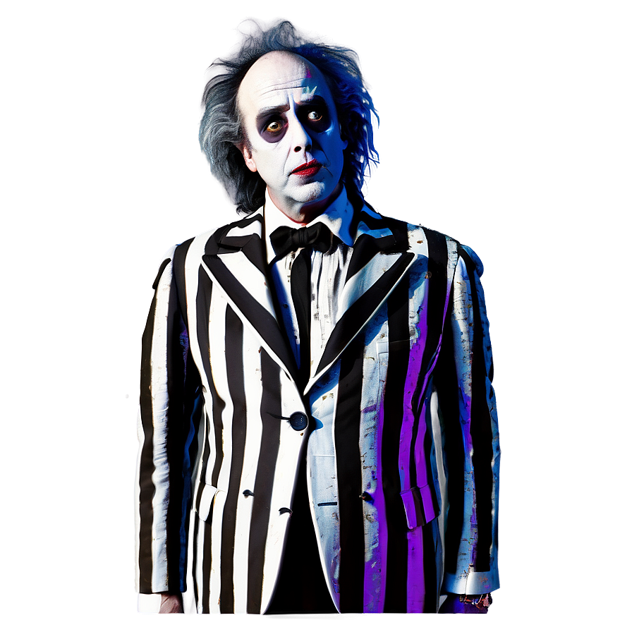 Beetlejuice Tim Burton Style Png 05232024