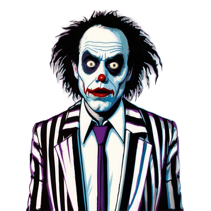 Beetlejuice Tim Burton Style Png Prr30