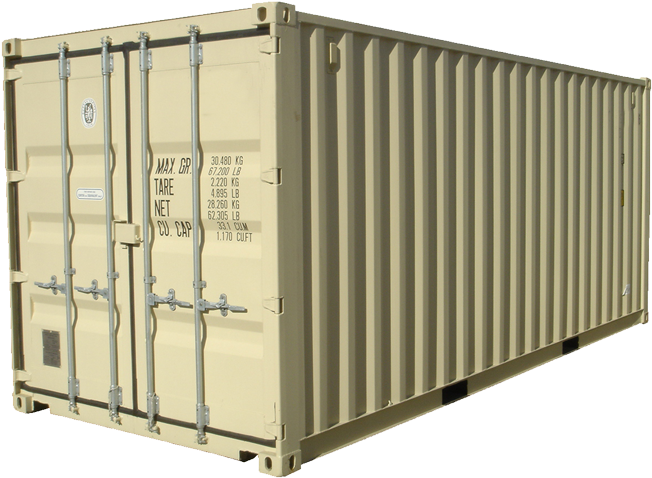 Beige Shipping Container