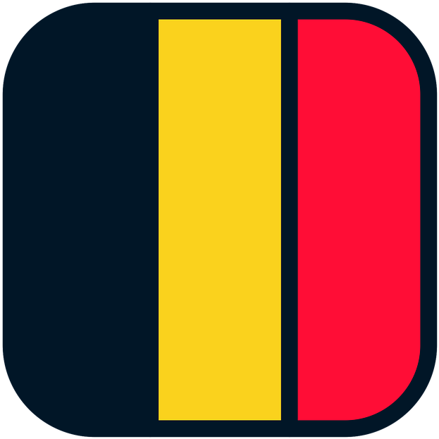 Belgian Flag Graphic Design