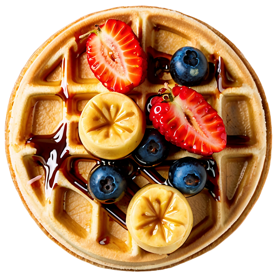 Belgian Waffles With Syrup Png Gga