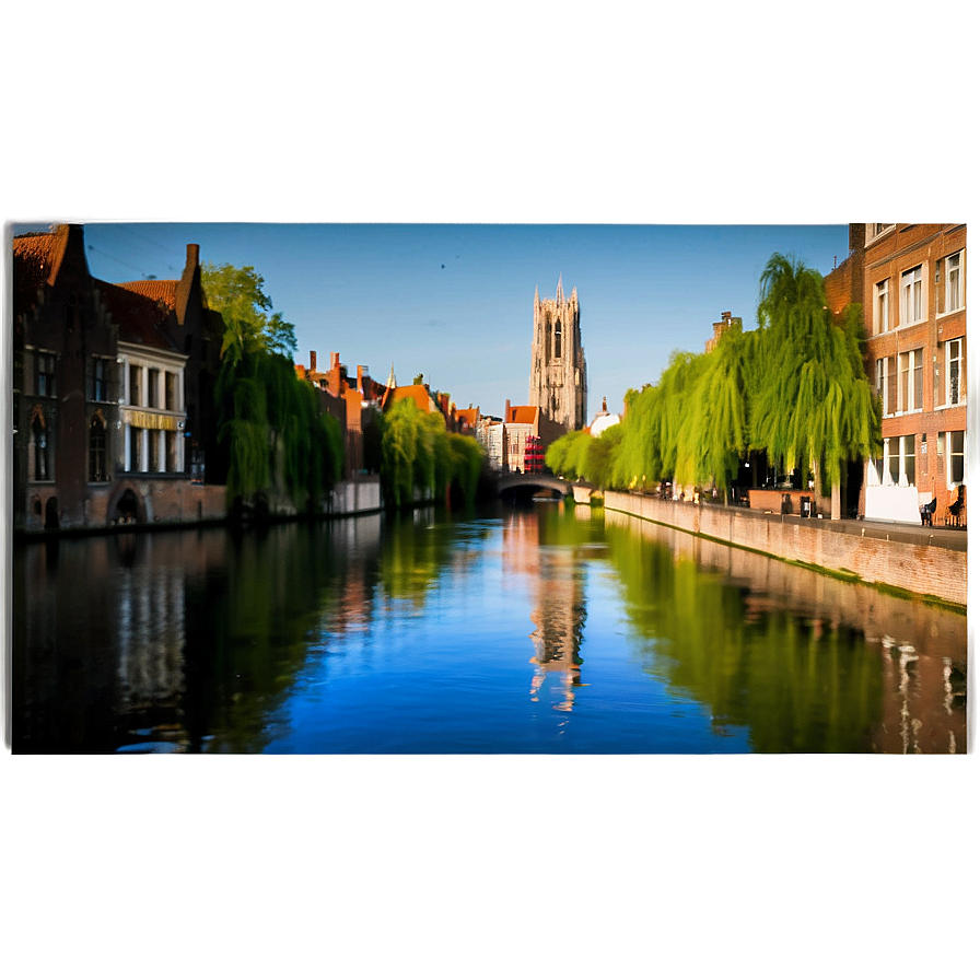 Belgium Canal Bruges Png Gur