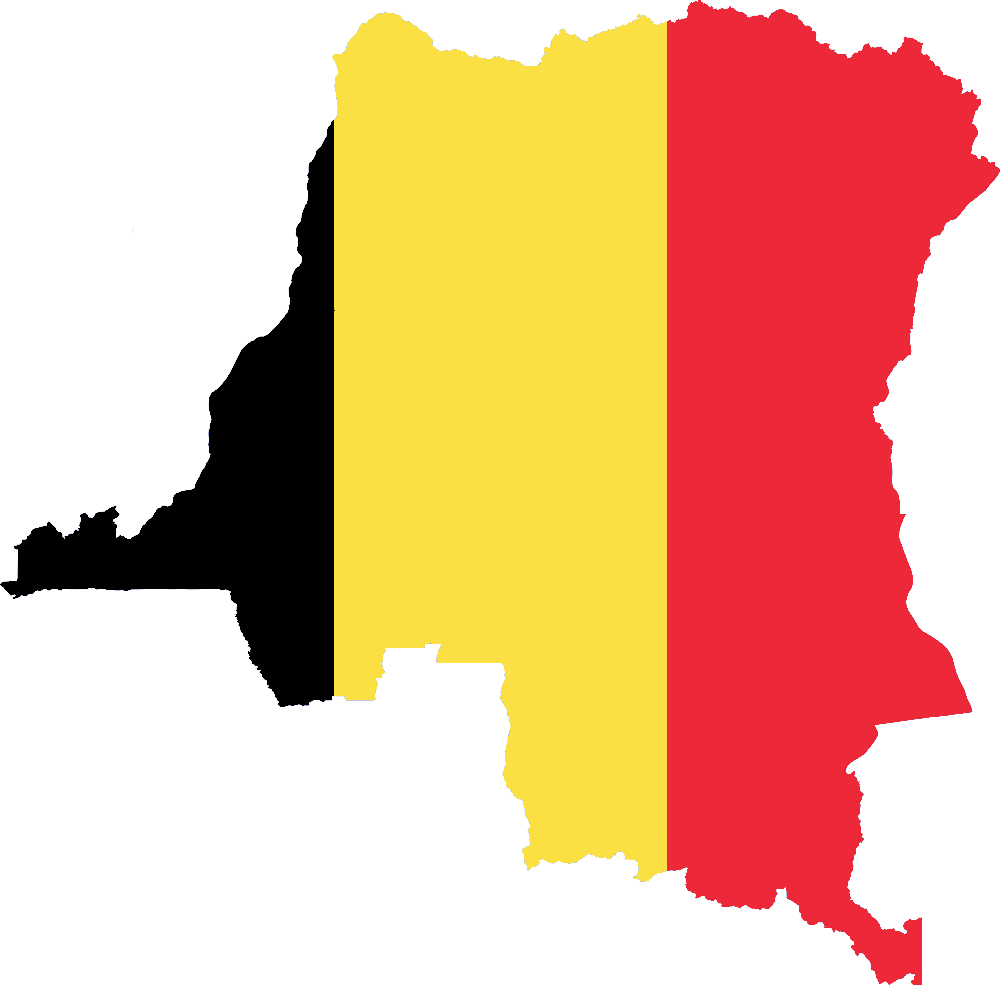 Belgium Map Flag Colors