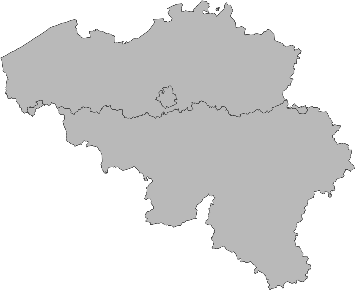 Belgium Outline Map