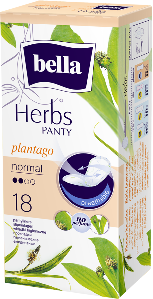 Bella Herbs Panty Liners Packaging