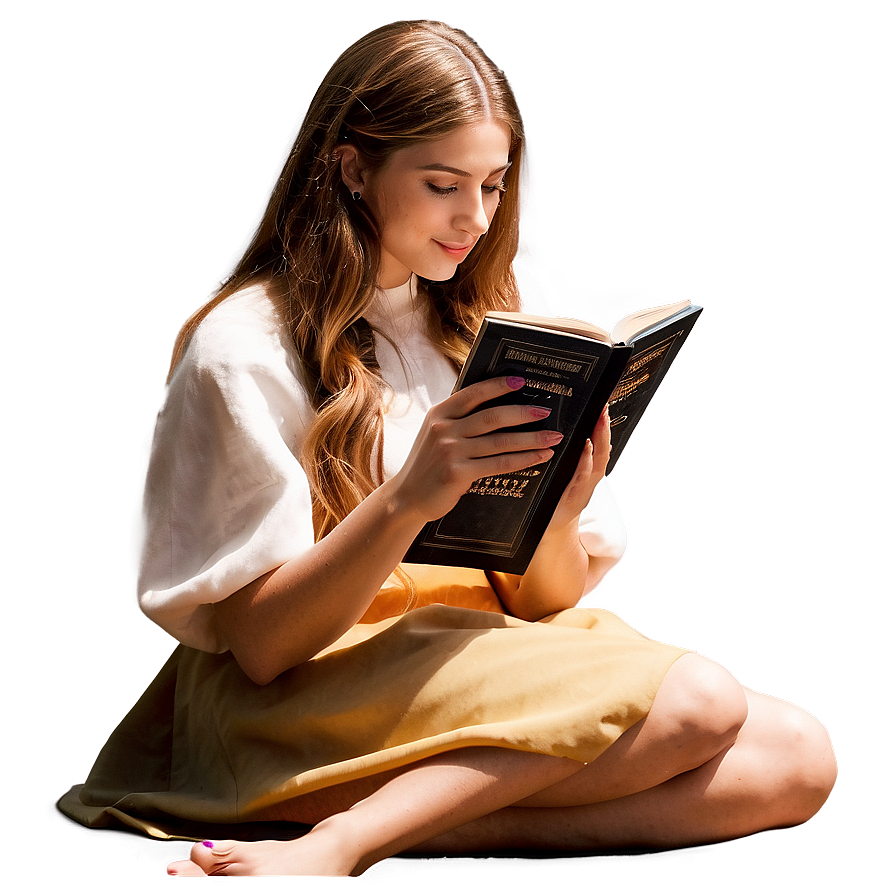 Bella Reading A Book Png Gau