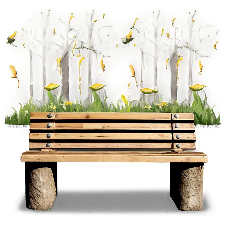 Bench In Nature Png Eqf92