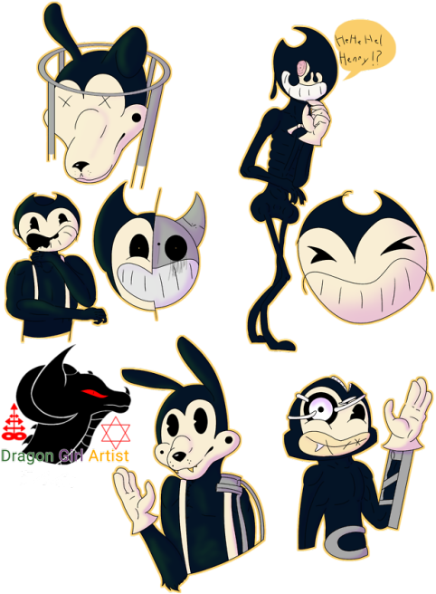 Bendy_ Character_ Stickers_ Collection