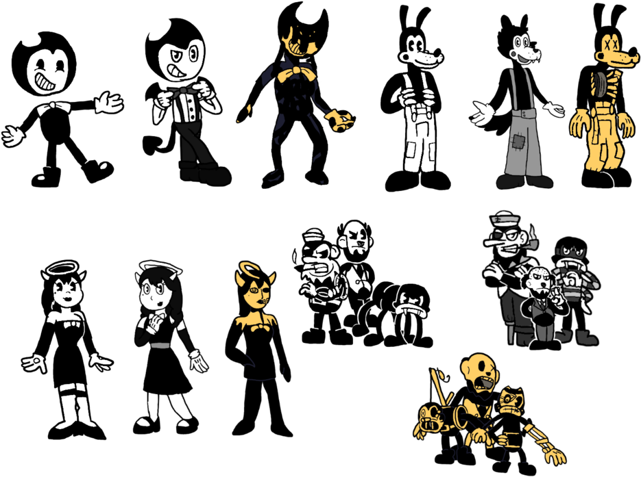 Bendy_ Characters_ Collection