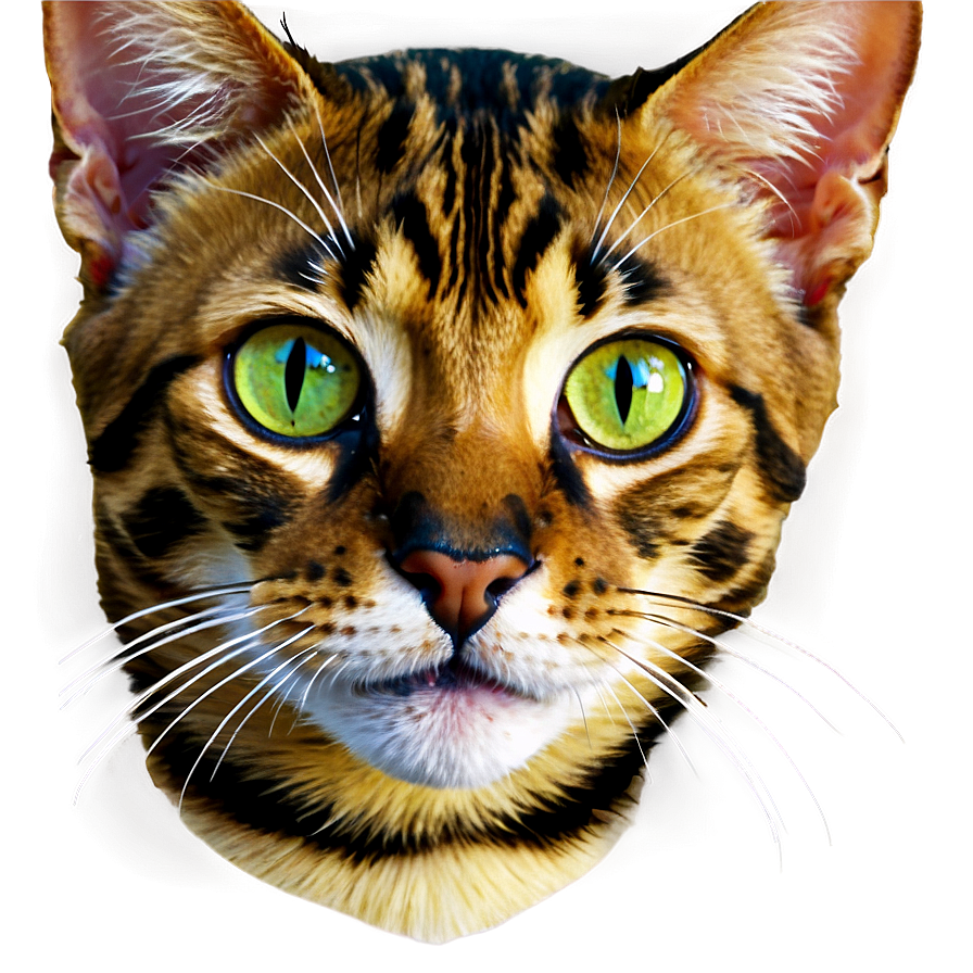 Bengal Cat Face Png Yna