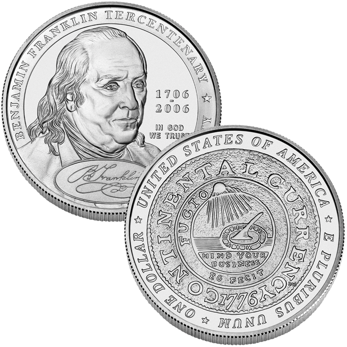 Benjamin Franklin Tercentenary Commemorative Coin