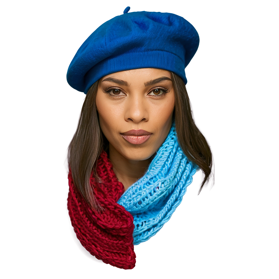 Beret And Scarf Combo Png 06122024