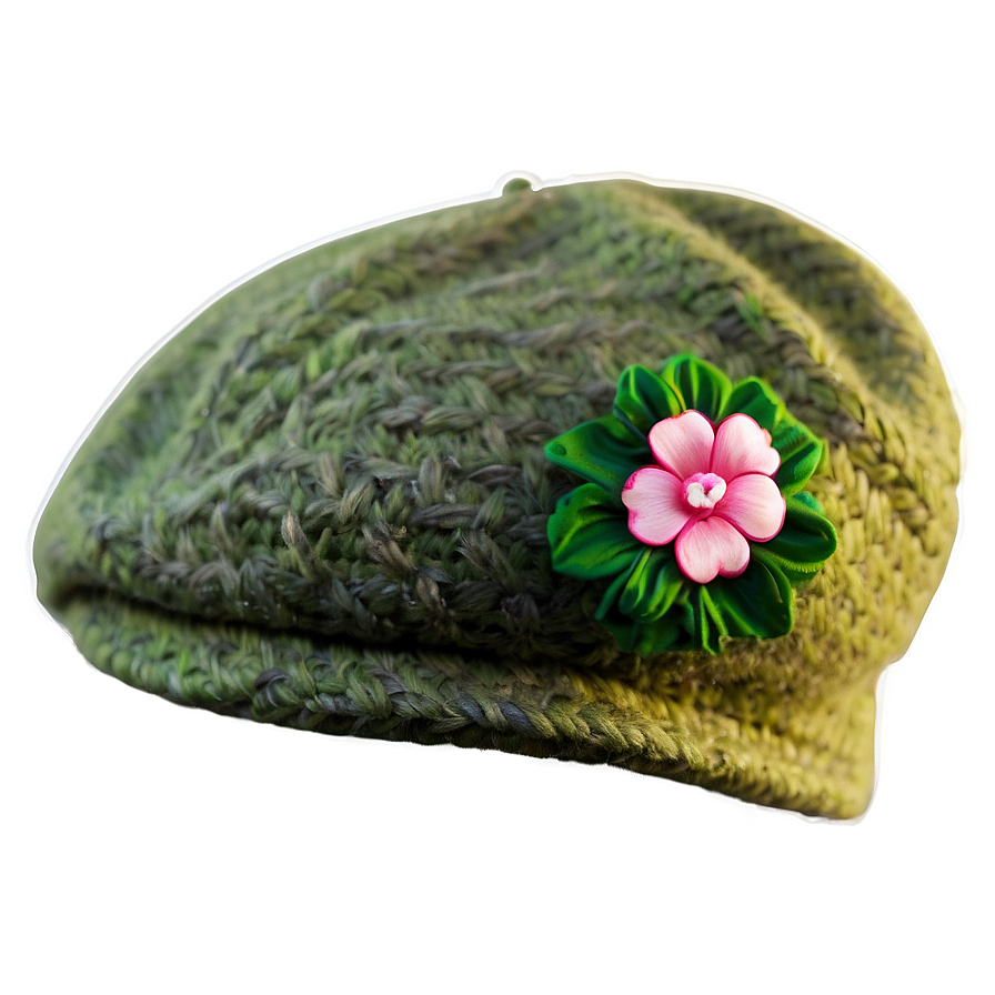 Beret With Flower Png Ssb