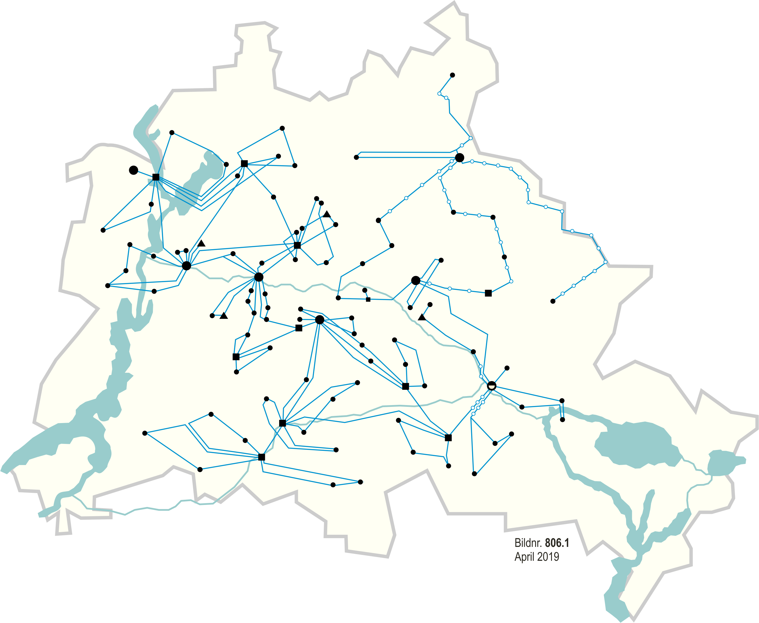 Berlin Abstract Transit Network Map