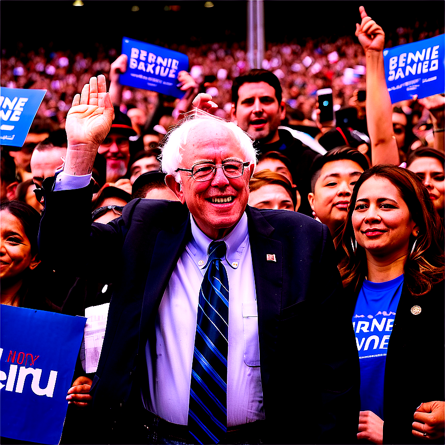 Bernie Sanders Crowd Cheers Png 42