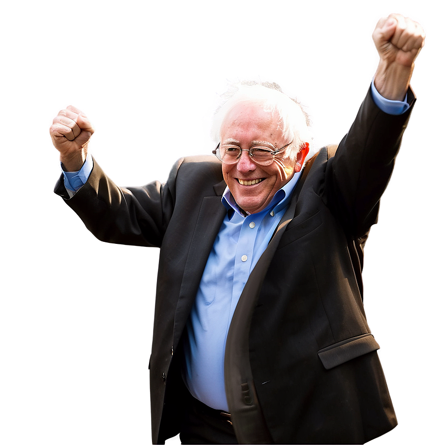 Bernie Sanders Fist Raise Png Dcr