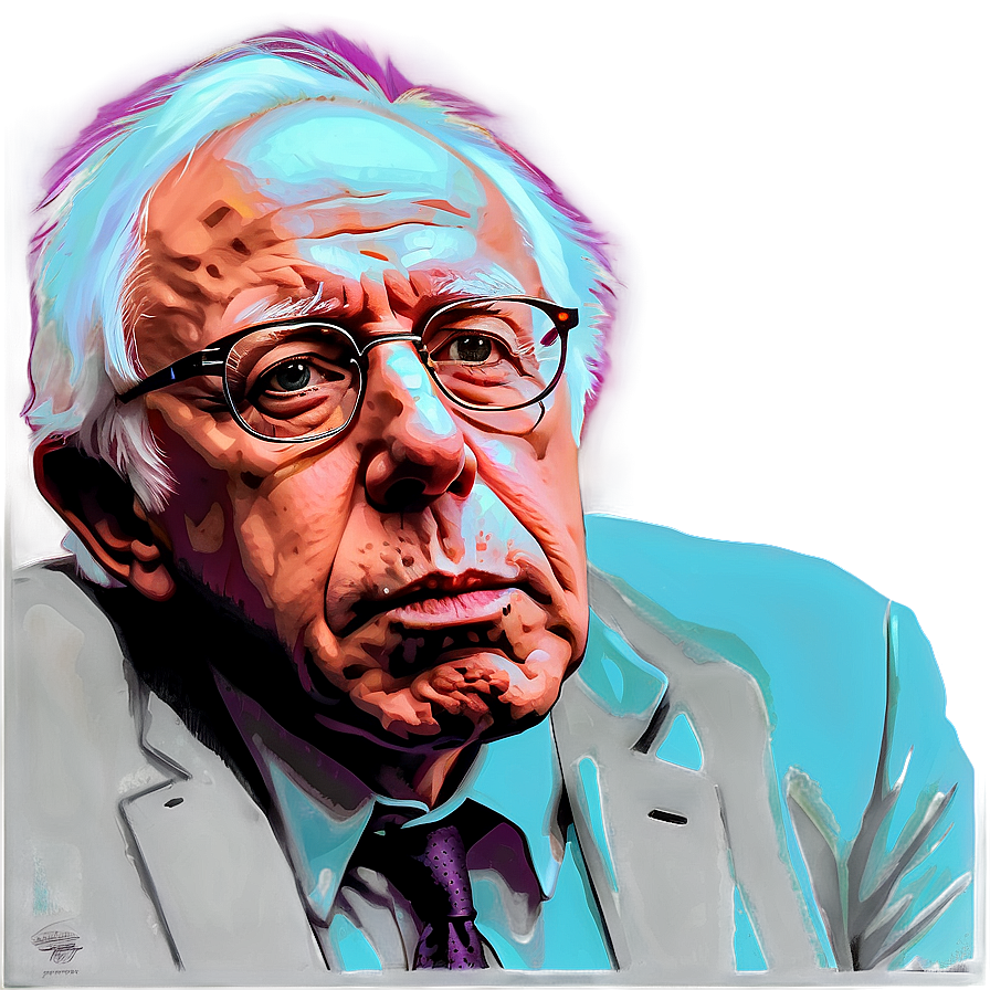 Bernie Sanders Pop Art Style Png 06242024