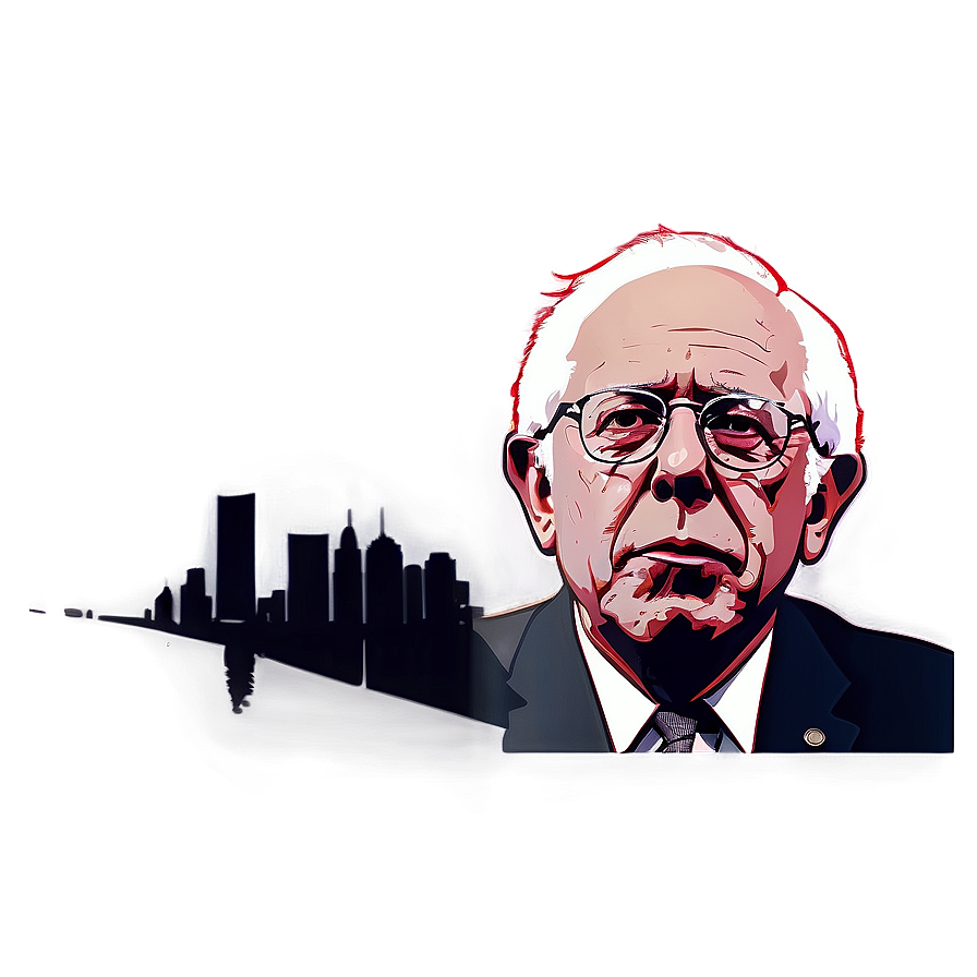 Bernie Sanders Pop Art Style Png 92