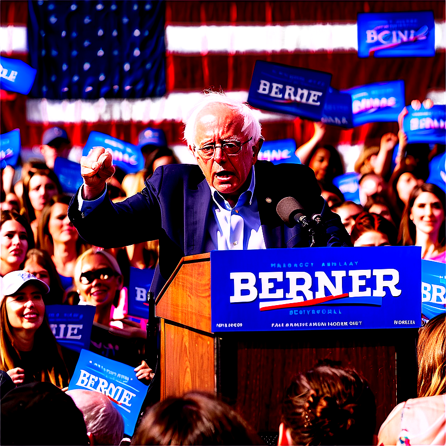 Bernie Sanders Rally Speech Png Ykt