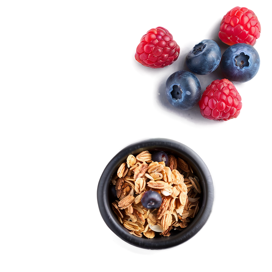 Berries And Granola Png Lrr