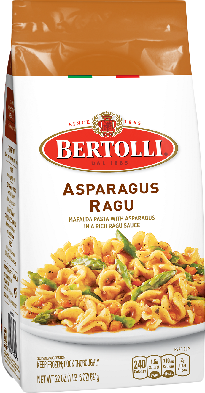 Bertolli Asparagus Ragu Pasta Package