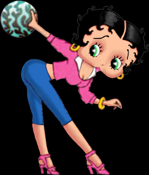 Betty Boop Disco Ball Pose