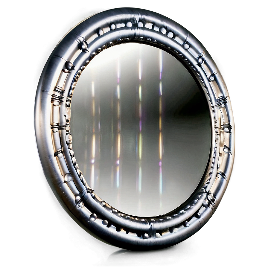 Beveled Edge Circle Mirror Png 06292024