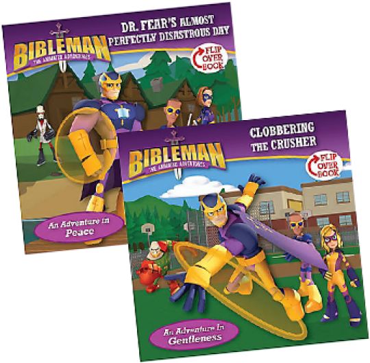 Bibleman Adventure Flip Over Book Covers