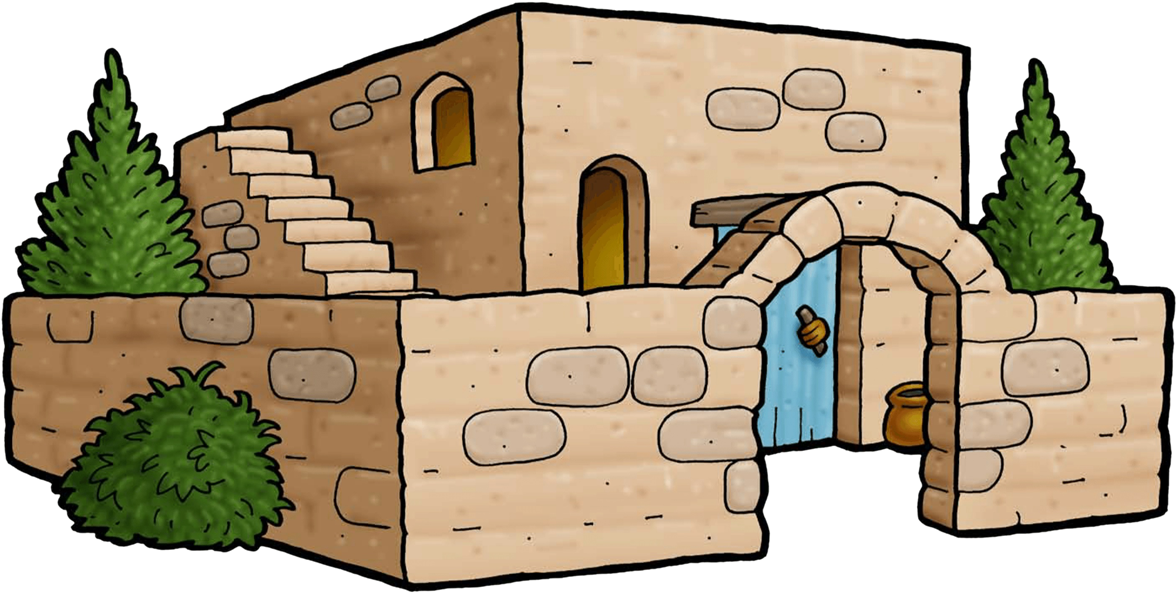 Biblical Houseand Archway Clipart