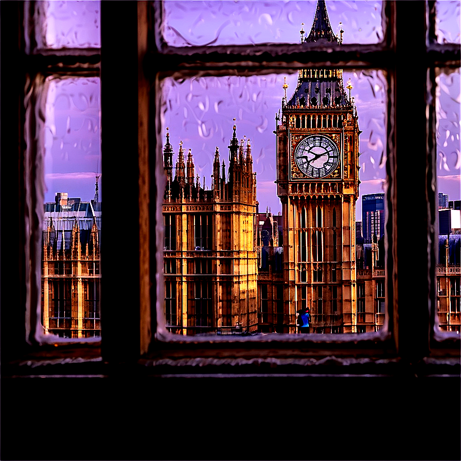 Big Ben Through Window Png 06112024